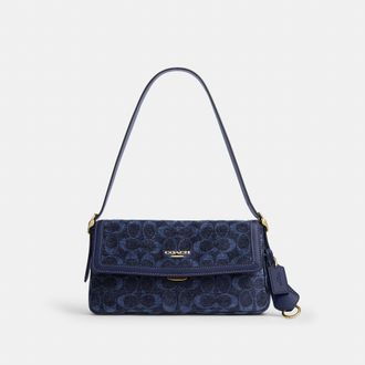 Coach Etta Small Flap Shoulder Bag In Signature Chenille