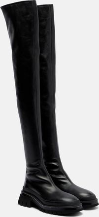 Khaite Fallon leather over-the-knee boots