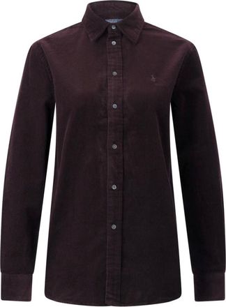 Polo Ralph Lauren Overhemden, Dames, Paars, L, Katoen, Casual Shirts