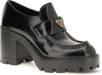 Prada Womens Loafer Shoes Nero Loafers