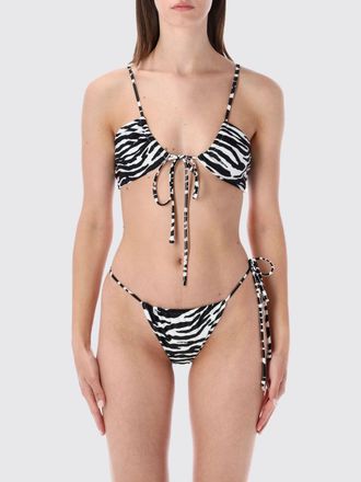 The Attico Bikini in poliammide stampa zebrata