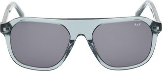 Abercrombie & Fitch 53mm Navigator Sunglasses in Blue/Other /Blue at Nordstrom