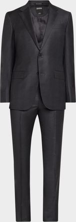 Ermenegildo Zegna Men & apos;s 12milmil12 Wool Tonal Check Suit