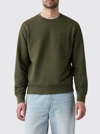 Levi's Felpa girocollo in puro cotone con spalle scese e logo tono su tono