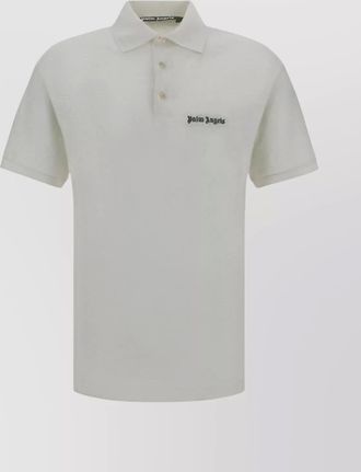 Palm Angels piqu&eacute; polo shirt