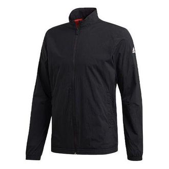 adidas Woven Sports Stand-up Collar Jacket Mens Black FL3902