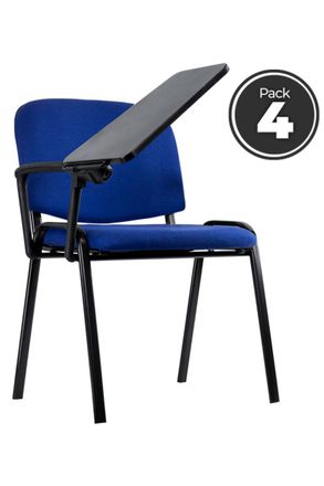 Regalos Miguel Sillas De Escritorio - Pack 4 Sillas Ofis Con Pala - Azul