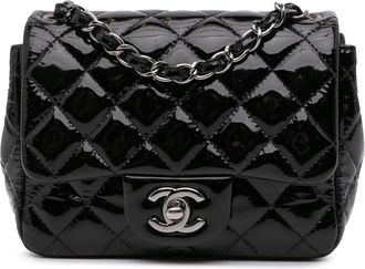 Chanel Pre-owned Womens Classic Flap Mini Crossbody Bag - Black Leather - One Size