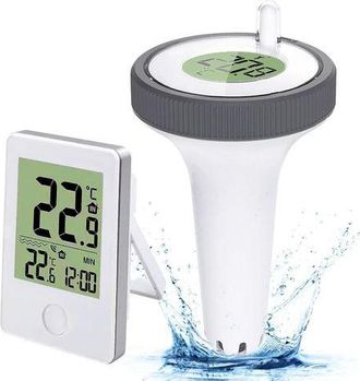 OEM Term&oacute;metro Flotante Para Piscina, Term&oacute;metro Digital Para Piscina, Term&oacute;metro Digital Inal&aacute;mbrico Con Pantalla Lcd, Term&oacute;metro Para Interiores Y Exter