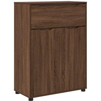 vidaXL Gabinete De Ba&ntilde;o Con Caj&oacute;n Roble Marr&oacute;n 72,5 X 36,5 X 100 Cm Vidaxl