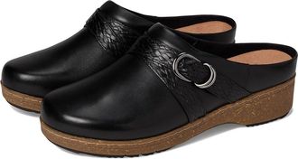 Softwalk Asmara Womens Slippers Black Embossed : 9.5 M (B), Leather/Polyester