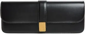 Khaite Blake Leather East/West Clutch in Black at Nordstrom