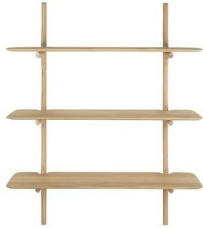 Ethnicraft Shelf PI - Natural wood - Oiled solid oak - Designer Alain van Havre
