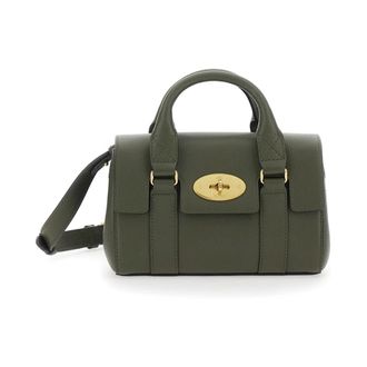 Mulberry Tassen, Dames, Groen, ONE Size, Leer, Bayswater Mini Handtas