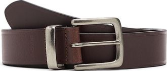 Boconi Full Grain Leather Belt With Metal Keeper Mens Belts Cognac : 44