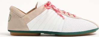 Valentino Garavani Strikie Trainer In Perforated Nappa And Suede