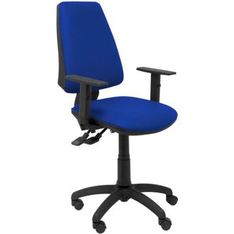 Piqueras y Crespo Silla Elche S Similpiel Azul Brazos Regulables