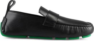 Bottega Veneta Schoenen, Heren, Zwart, 40 EU, Zwarte Parkiet Loafer Schoenen