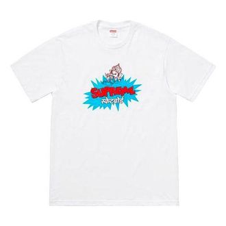 SUPREME SS18 Ganesha Tee White Thailand Printing Short Sleeve Unisex SUP-SS18-502