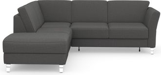 Sit&more Ecksofa »Visby L-Form« Wahlweise mit Bettfunktion und Stauraum, frei im Raum stellbar
