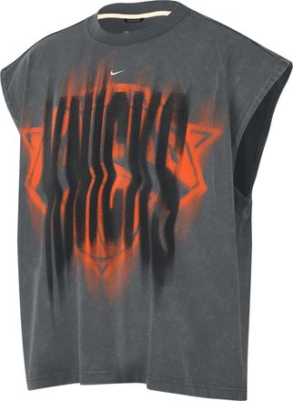 Nike New York Knicks Standard Issue Sleeveless Top Iron Grey White IQ1792-068