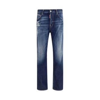 Dsquared2 Heren, Jeans, Blauw, Maat: XL Katoen
