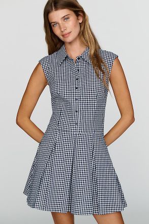 English Factory Pleated Mini Dress
