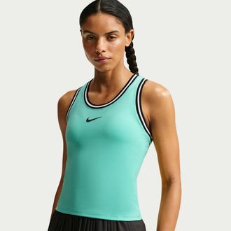 Nike Womens Court Slam Tennis Tank Top in Green | IM9426-356