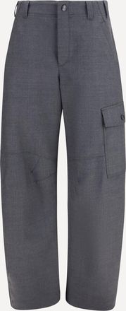 Brunello Cucinelli Barrel cargo Pants in virgin wool twill with monile Female 40