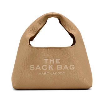 Marc Jacobs Mini Sack Bag - Dames - Handtassen - Beige - ONE Size - Leer - Tassen
