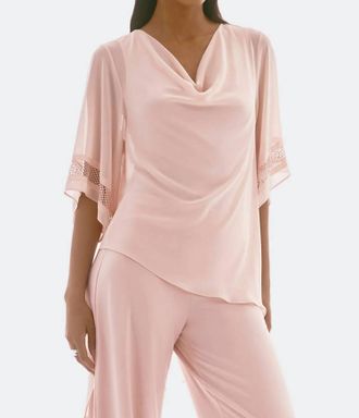 Joseph Ribkoff Chiffon Asymmetric Top In Quartz
