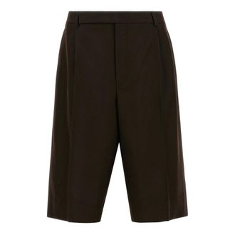 Saint Laurent Heren, Korte broeken, Bruin, Maat: L Wol