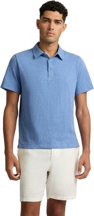 Onia Heavyweight Slub Polo in Indigo at Nordstrom, Size Xx-Large