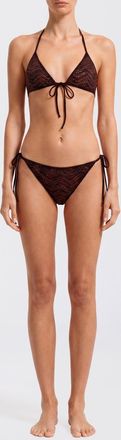 Missoni Bikini in jersey con motivo zig-zag e paillettes