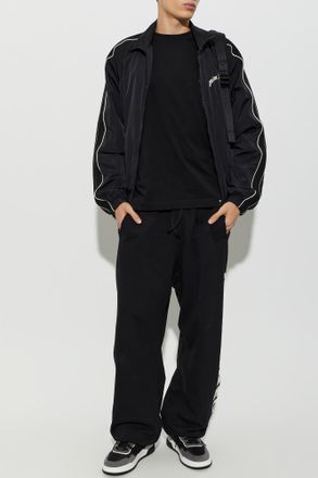 Palm Angels Logo Jacket, Mens, Black