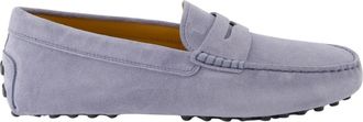 Tod's Tods, Loafers, male, Gray, Size: 8 US Blue Gray Suede Loafer Spring-Summer 2025