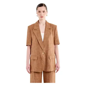 Vicolo Donna, Giacche, Marrone, L, new