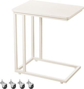 OEM Mesita Auxiliar, Mesa De Centro Para Sof&aacute;, Mesa M&oacute;vil Con Estructura De Acero Y Ruedas, F&aacute;cil De Montar, Estilo Moderno, Ideal Para Sal&oacute;n, Dormitorio,