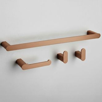 Rea Set Di Ganci Da Bagno Rea Mati Brush Copper 4 Pieces