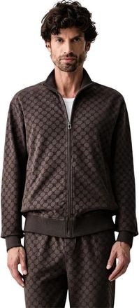 Joop Sweatshirts & Hoodies > Zip-throughs - Heren - Vesten met rits - Bruin - 2XL - Katoen - Hoodies & sweatvesten
