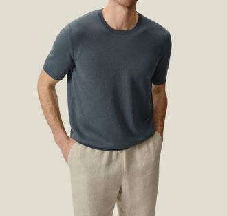 Alex Crane Lolo Sweater Tee In Lake