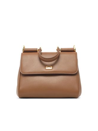 Dolce & Gabbana Borsa Lear piccola My Sicily marrone di Dolce & Gabbana