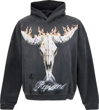 Represent Represent - British Cowboys Hoodie - Heren - Sweatshirts & Hoodies - Zwart - Maat: S Katoen