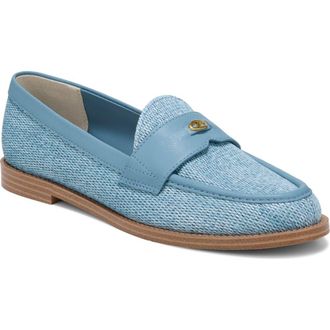 Franco Sarto Stellan Leather Loafer in Denim Blue at Nordstrom, Size 9.5
