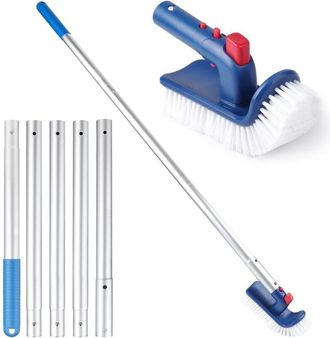 OEM Cepillos De Piscina, Cabezal De Cepillo Con Varilla Extra&iacute;ble, Cepillo Giratorio De Esquina Para Piscinas, Spas Y Ba&ntilde;eras (con Varilla)