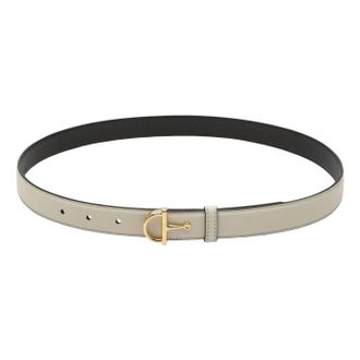 Gucci (WMNS) Gucci 26 Thin Belt with Half-Horsebit Buckle White 836993-AAEC2-9540