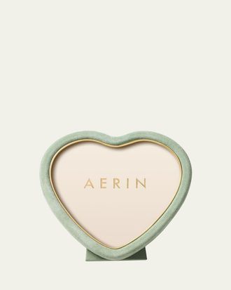 Aerin Valentina Suede Heart Frame