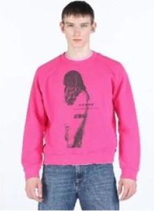 N&deg;21 Crewneck Sweatshirt - Heren - Sweatshirts - Roze - S - Katoen - Hoodies & sweatvesten