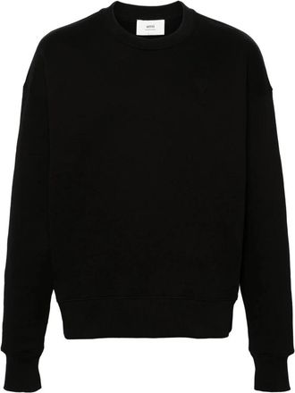 Ami Casual Zwarte Sweatshirt - Dames - Hoodies - Zwart - 2XL - Katoen - Hoodies & sweatvesten