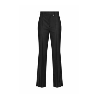 Giuseppe Di Morabito Wide Trousers, female, Black, Size: 2XS Pleated Flared Trousers
